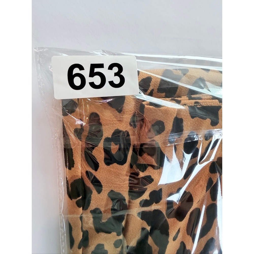 Nine West Midi Skirt Women Size S‎ Tan Leopard Print Elastic Waist Stretch - Picture 9 of 9